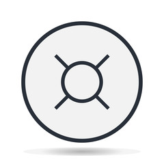 Universal money sign icon vector illustration.