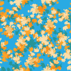 Maple seamless pattern