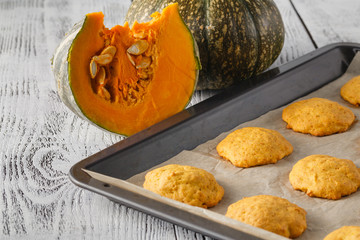 Pumpkin cookies on Halloween