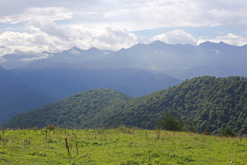 Fototapeta na wymiar Caucasian ridge