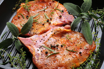 Sus scrofa domesticus Lợn nhà Sika Mas-cio Braciole Домашняя свинья di Świnia domowa maiale Varken in tam Porc salsa Hausschwein rossa Domestic pig Braciola Domaća svinja © Comugnero Silvana