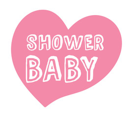 Baby shower invitation vector card