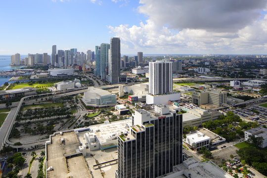 Aerial photo of Midtown Miami
