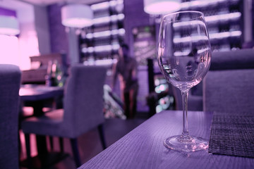 Monochrome still life restaurant