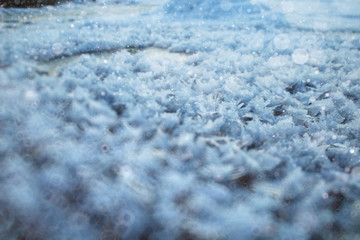 Obraz premium rime snow texture