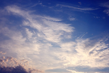 blue sky background with clouds