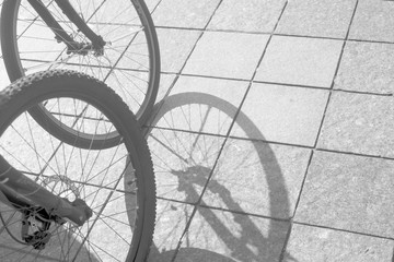 Fototapeta na wymiar bicycle wheel