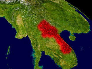 Laos from space