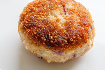 Homemade meat cutlet