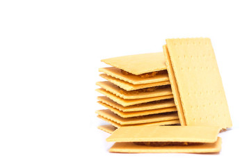 Pineapple biscuit isolated on white background.