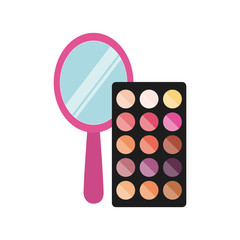 female make up product isolated icon vector illustration design