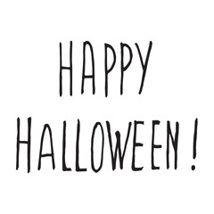 Halloween poster with text