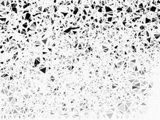 Black and white Triangle Mosaic abstract background