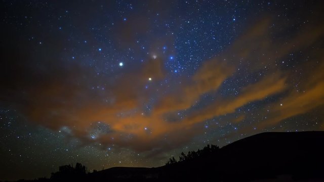 MoCo Astro Time Lapse of Milky Way over Desert Mountain in Arizona 