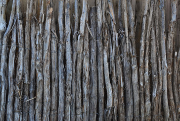 Cedar limb fence