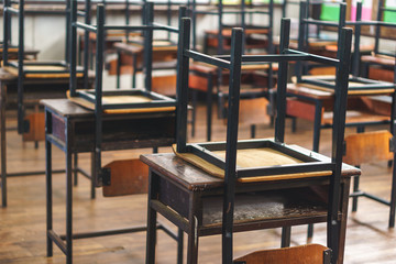 Thai school chair and desk
