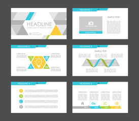 Infographic elements for presentation templates.