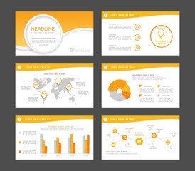 Fototapeta premium Infographic elements for presentation templates.