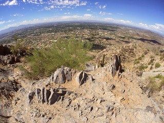 Fototapeta na wymiar Phoenix View from Piestewa Peak