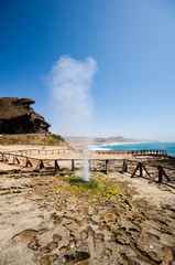 Blowhole at AL Mughsail Beach Salalah, Dhofar, Sultanate of Oman