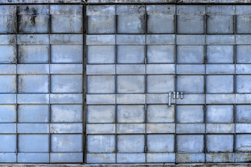 Folding metal gate, Mandalay, Myanmar