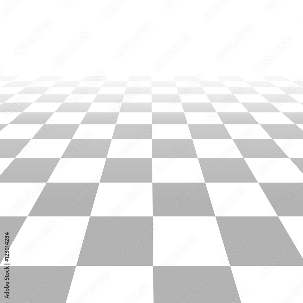 Poster floor with tiles, perspective grid vector background