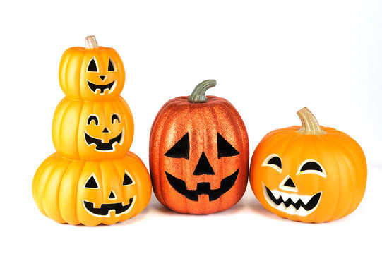 pumpkin lantern for Halloween isolated on white background