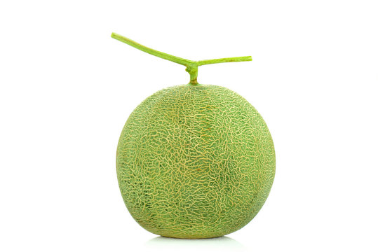 cantaloupe melon isolate on a white background