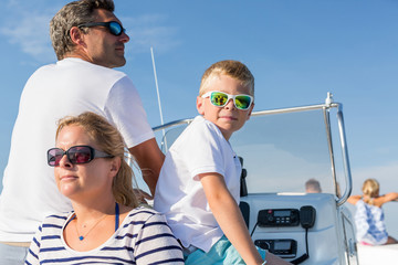 family boating