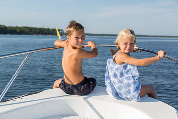 family boating