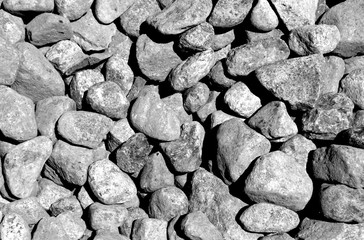 Pile of pebble stones.