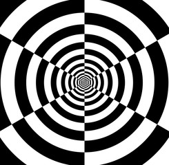 Optical Art Infinity Tunnel
