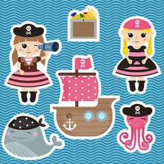 cute pirate objects
