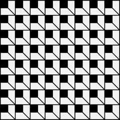 Black White Seamless Vector Pattern
