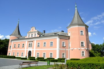Architecture from Sokolov city and blue sky