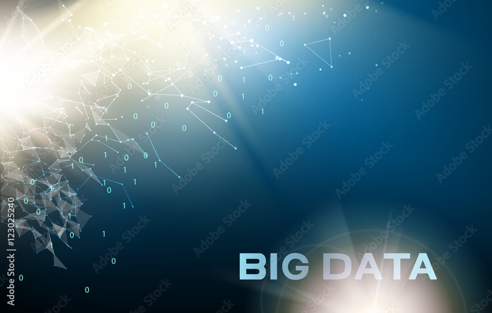 Poster abstract futuristic design. computer technology and big data. digital technology concept. vector ill