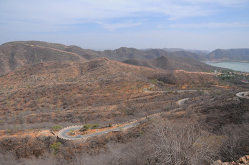 Fototapeta premium Amber Fort in Jaipur, Rajasthan, India