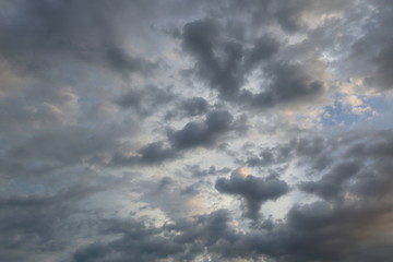 Wonderful raincloud in summer