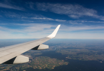 Obraz premium View from an airplane window