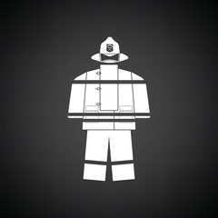 Fire service uniform icon