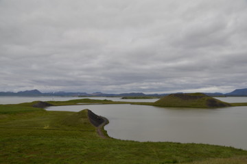 Pseudokrater am Myvatn, Island