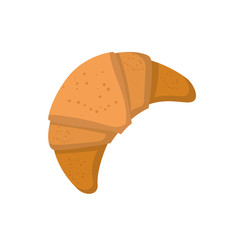 Vector cartoon french croissant