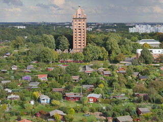 Stellinger Wasserturm und Kleingärten