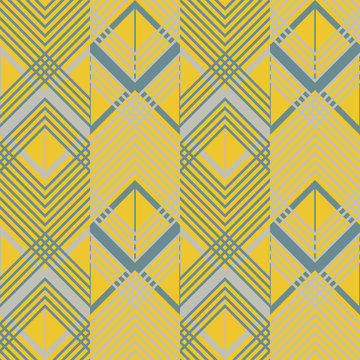 Seamless Pattern With Lattice Of Intersecting Zigzag Lines