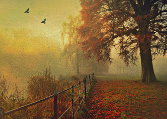 Autumn  on Hampstead Heath London