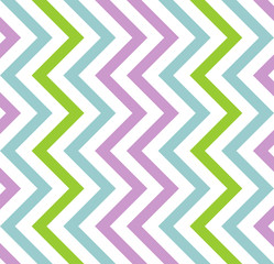 Varicolored zigzag pattern for decoration and background, for motifs of symmetry, synergy, predictability