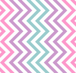 Varicolored zigzag pattern for decoration and background, for motifs of symmetry, synergy, predictability