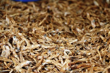 Dried Matemba Kapenta on the market, Zambia Africa