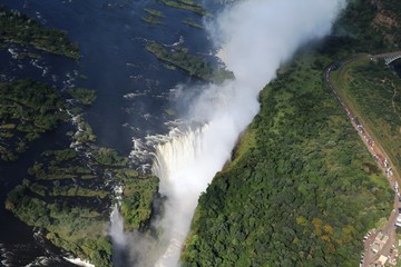 Victoria Falls from above, Zambia Africa