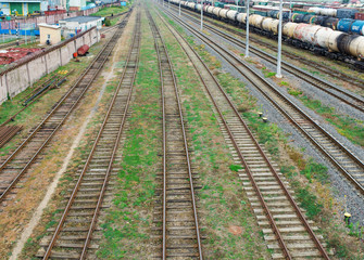 Railway. The nodal junction of railways.